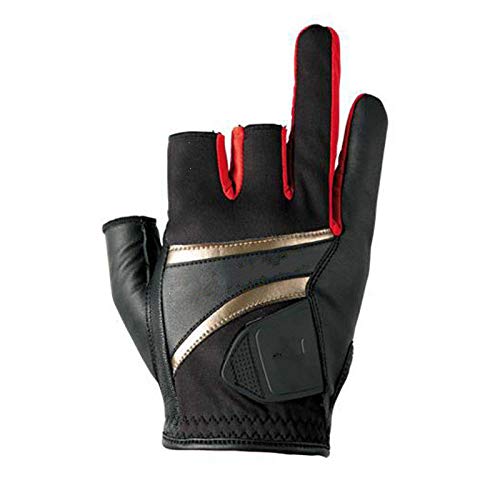 2020 Neue Anti- Rutsch-Angelhandschuhe von höchster Qualität DREI Fünf- Finger-Lederhandschuhe für Outdoor-Sportler - Grün, XL – Bild 3