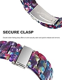 correas compatibles con Apple Watch 38mm 40mm, correa de YFWOOD Resin Sport con hebilla de acero inoxidable. correas de reloj ajustables de moda compatibles con iWatch Apple Watch Series 4 3 2 1