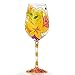 Lolita Best Aunt Ever Artisan Painted Wine Glass Gift