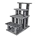 Furhaven Pet Stairs | Steady Paws Easy Multi-Step Pet Stairs Assist Ramp for Dogs & Cats, Gray, 4-Stepthumb 2