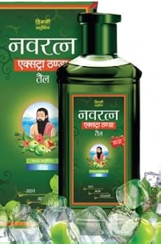 Navratna Ayurvedic Oil Extra Thanda, 300 ml