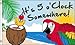 It's 5 o'Clock Somewhere Flag, 3'x5' five oclock parrot