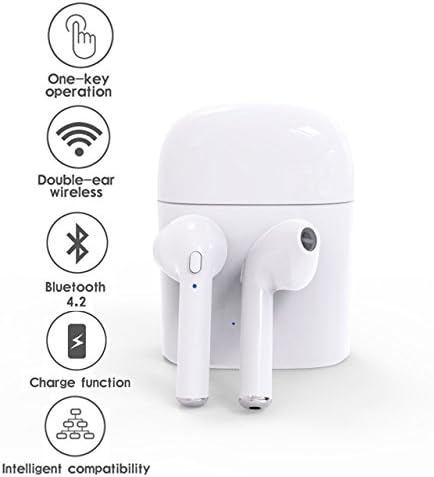 iCaber Bluetooth Headset for Universal/Smartphones - White