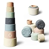 Moonkie Stacking Cups Toy, Fun Educational Baby