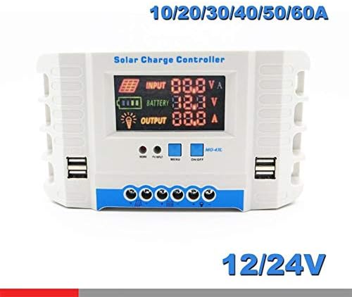 B08jczgyt6 Lcdディスプレイソーラーコレクタレギュレータusbつ ビューティー 40 Aアンペア24v 12v自動ソーラーパネル バッテリ充電コントローラpwm Size 10 50 40 産業 研究開発用品 50a 30 60