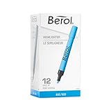 Eberhard Faber,Berol 4009 Highlighters, Blue, 12-Pack (64328)
