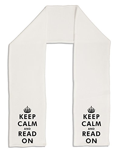 TooLoud Keep Calm and Read On Adult Fleece 64" Scarf