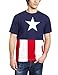 Captain America Men's T-Shirt Caps, Navy, X-Large