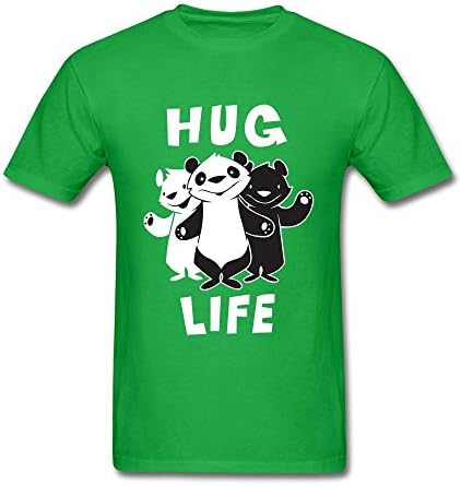 OULIN Men's Hug Life T Shirt Forest Green XL