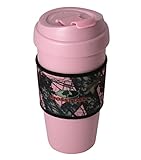 Mossy Oak Travel Mug With Break-Up Pink Camo Sleeve- 16 oz - Pink