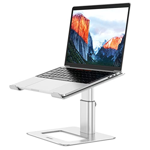 Besign LSX3S Supporto PC portatile, Supporto per portatile ergonomico in Alluminio, Supporto per laptop compatibile con portatili da 10-14" (Metallo Argento)