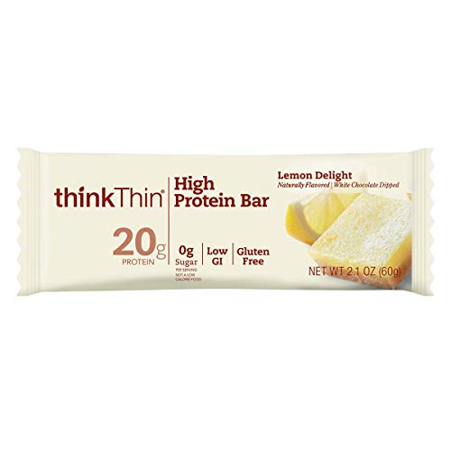 thinkThin High Protein Bars, Lemon Delight, 2.1 oz Bar (10 Count)