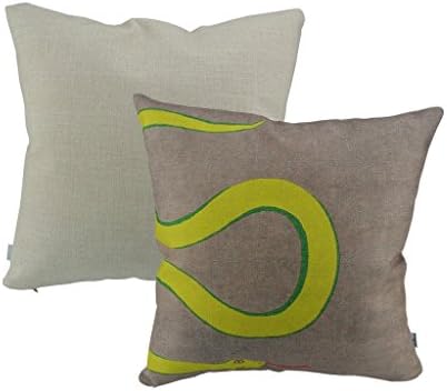 Thanksliving - 2 Pcs Decorative Designer Pillowcase Cushion Cover for Kids Throw Pillow Case 18 x 18 Inches 45 X 45 Cm, Snake