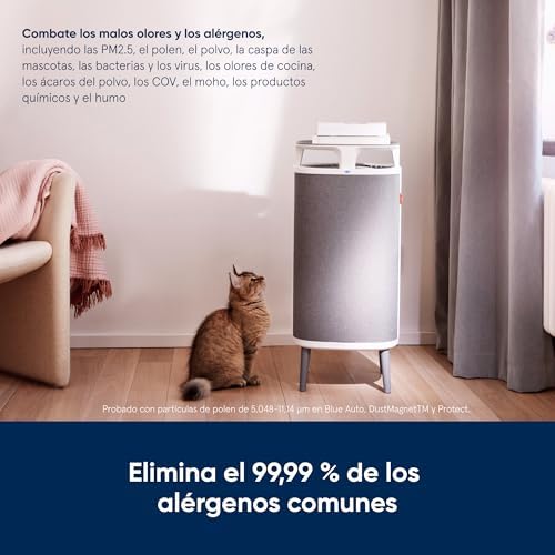 Purificador de ar silencioso blueair dustmagnet 5240i hepa para até 48m², cinza