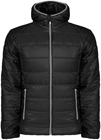 ImpEx12 Men's Close Fit Quilted Jacket Puffed Padded - Sizing Runs Small - Color Black Size: M