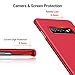 TORRAS Slim Fit Galaxy S10 Plus Case, Hard Plastic Ultra Thin Phone Cover Case with Matte Finish Grip Compatible with Samsung Galaxy S10 Plus, Red