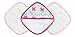 JJ Cole Washcloth and Bath Mitt Set, Pink Butterfly, 3 Count