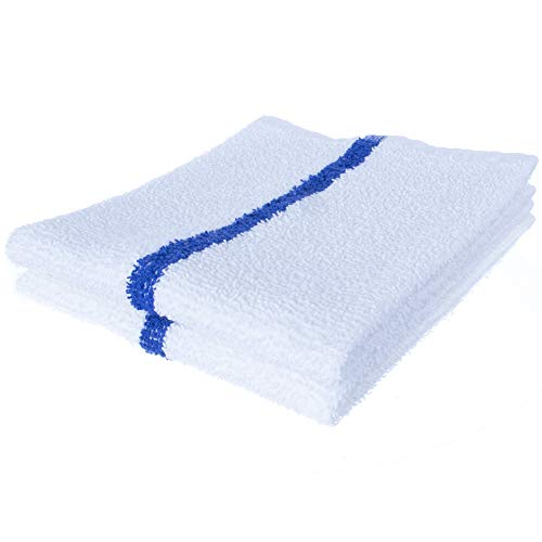 Zuma Clean Kitchen White Kitchen Towels Bar Mop Towels Set of 12, 100