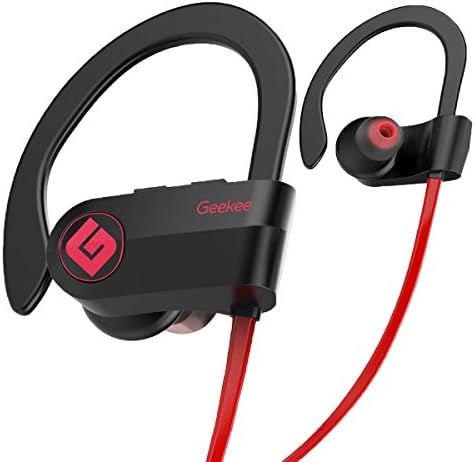 Wireless Bluetooth Headphones Waterproof IPX7, Best Sport In Ear Earbuds Earphones w/Remote and Mic HiFi Stereo Richer Bass, 9 Hrs Playback Noise Cancelling Headsets(Upgraded)