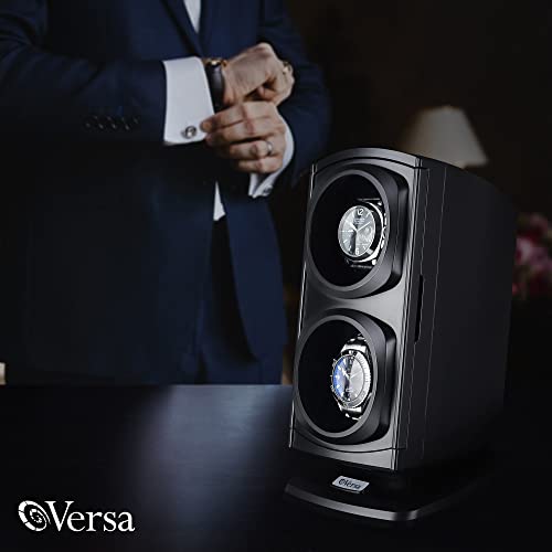 Watch Winder, Double Watch Winders for Automatic Watches, Watch Winder for Rolexs by Versa - Japanese Motor - No Magnetization