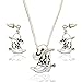 RechicGu Silver Western Texas Cowgirl Cowboy Hat Boot Spur Rodeo Snake Chain Earrings Necklace Set
