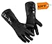 prepmen BBQ high Heat Resistant Grilling Gloves - Insulated Waterproof Grill Mitts for Meat shredding Oven Baking Barbecue, Fryer Cooking Accessories - 1 Pair, 14 inches primary