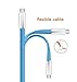 3Pack Elktry(TM)6Ft Fast Charging Cable Data Transfering Charger for Samsung Galaxy S7 S6 Edge Note 5 4 3 LG HTC and More Android Smartphones(Baby Blue)