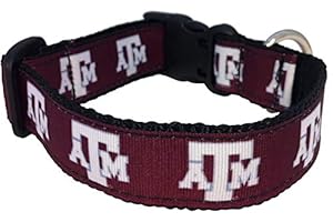 ALL STAR DOGS Collegiate Dog Collar (Medium, Texas A&M Aggies)