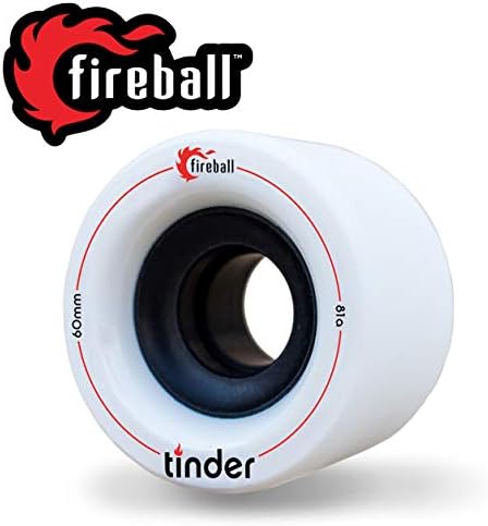Fireball Tinder 81a Durometer Skateboard & Longboard Wheels (Set of 4 | 60mm & 70mm