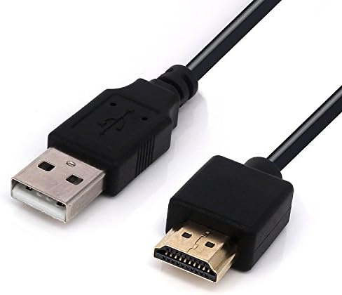 USB to HDMI Cable, NEORTX 0.5m USB 2.0 Male to HDMI Male Charger Cable Splitter Adapter