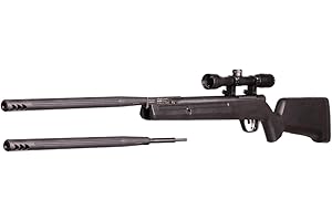 Barra Airguns 1200g Dual Caliber Pellet Rifle, Hunting Pellet Rifle, Break Barrel 1200 FPS Gas Piston .177 Cal or .22 Dual Caliber