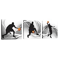 Natural art - Basketball Sports Themed Canvas Wall Art for Boys Room Baby Nursery Décor Kids Room Basketball Boys Gift