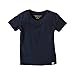 Burt's Bees Baby baby boys T-shirt, Short Sleeve V-neck Crewneck Tees, 100% Organic Cotton infant and toddler t shirts, Navy, 18 Months US