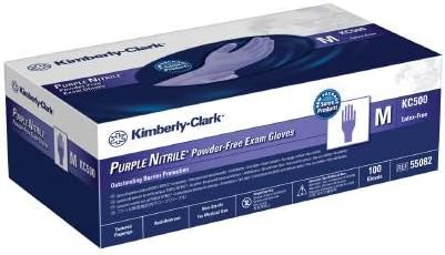 HALYARDHealth 55821310 Exam Glove Kc500 Purple Nitrile Nonsterile Powder Free Nitrile Textured Fingertips Purple Medium Ambidextrous 55082 Box Of 1000