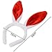 Plush Bunny Ears Headband, Pack of 6 Hairbands in Assorted Colors for Party Decoration Accessories Party Favors ,Cosplay, Birthdays, Halloween, Baby Showers, Everyday Wear,Fits Adults and Children