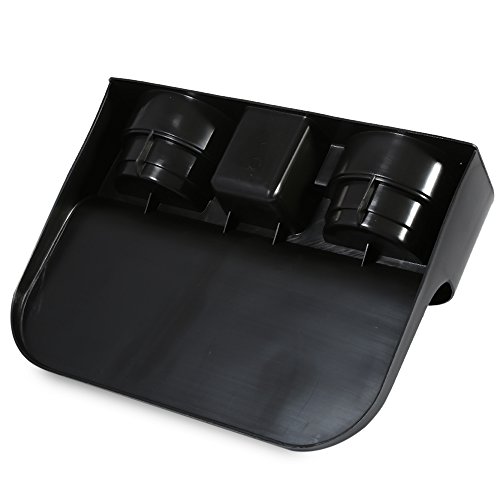 AUTOLOVER Car Seat Seam Wedge Cup Holder Cell Phone Holder Food Drink Bottle Mount Stand Storage Organizer Multifunction Glove Box Car Accessories -BLACK
