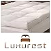 Feather Bed | Pillow Top Mattress Topper | 5 Inch | Free Cover Included | This Luxurious Mattress Pad Is the Perfect Addition to Your Current Mattress. (Queen)