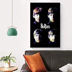 XYDQ Poster sur toile The Beatles Band 1 et décoration murale – 40 x 60 cm - Les Beatles, Paul McCartney, John Lennon, RIngo Starr, George Harrison XYDQ Poster sur toile The Beatles Band 1 et décoration murale - 40 x 60 cm – Image 4