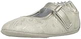 Robeez Girls' Mary Jane-Mini Shoez Crib Shoe, Shannon-Grey, 12-18 Months M US Infant