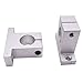 Sydien 2pcs SK25 25mm Inner Diameter Linear Rail Shaft Support CNC Linear Motion Ball Slide