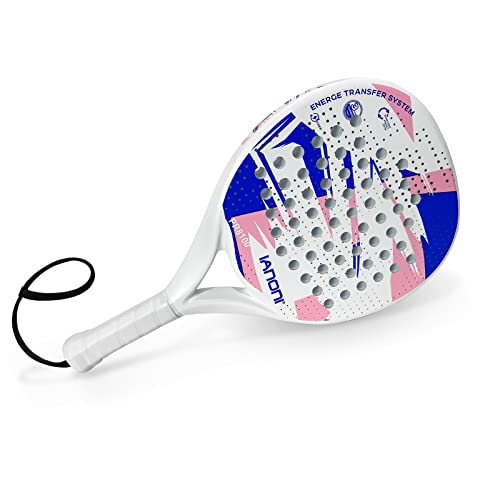 Premium Padel Racket, 100% Carbon Fiber