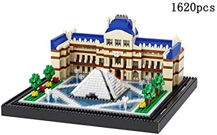 SYLOZ World Architectural Model, Famous Landmark Model Paris Louvre 1620 + PCS, Nano-miniature Building Blocks, Mini Building Block Kits, Educational Toys for Children's Construction