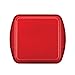 SilverStone Hybrid Ceramic Nonstick Bakeware Steel Square Cake Pan, 9-Inch x 9-Inch, Chili Red