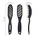 FIXBODY Vented Brush with Boar Bristle for Blow Drying, Styling and Solon, Curved Design Detangling Hair Brush for Men and Women, Massage Scalp and Added Extra Volume