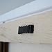 Sawtooth Picture Hangers No Nail - 100 Pack - 1 Inch - Black Sawtooth Hanger