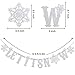 Christmas Snowflakes Banner Kit Silver Glitter Let It Snow Garland For Winter Holiday Merry Christmas Party Decoration