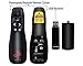 Red Star Tec Wireless Powerpoint and Keynote Presentation Remote Clicker PR-819 (Black, 1 Pack)