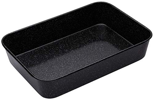 MasterClass Professional Ofenform, Antihaftbeschichtete Bratform aus Harteloxal, Geeignet für Backofen, Grill und Kochfeld (außer Induktion), Spülmaschinenfest, Schwarz, 37 x 26,5 cm