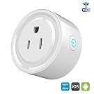 Trekbest Mini Smart Plug - Remote Outlet Timer Switches, Control Your Devices from Anywhere, Compatible with Amazon Alexa