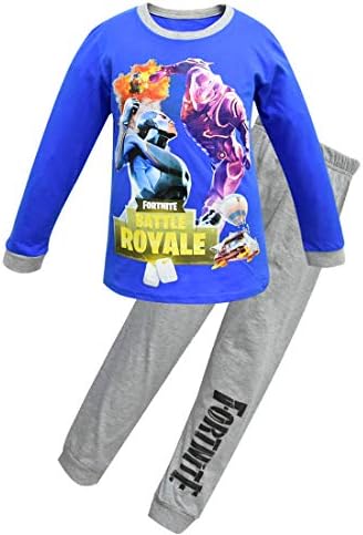 Boys Christmas Pyjamas Set Eat Game Sleep Repeat Cotton Sleepwear Kids Casual Night Wear